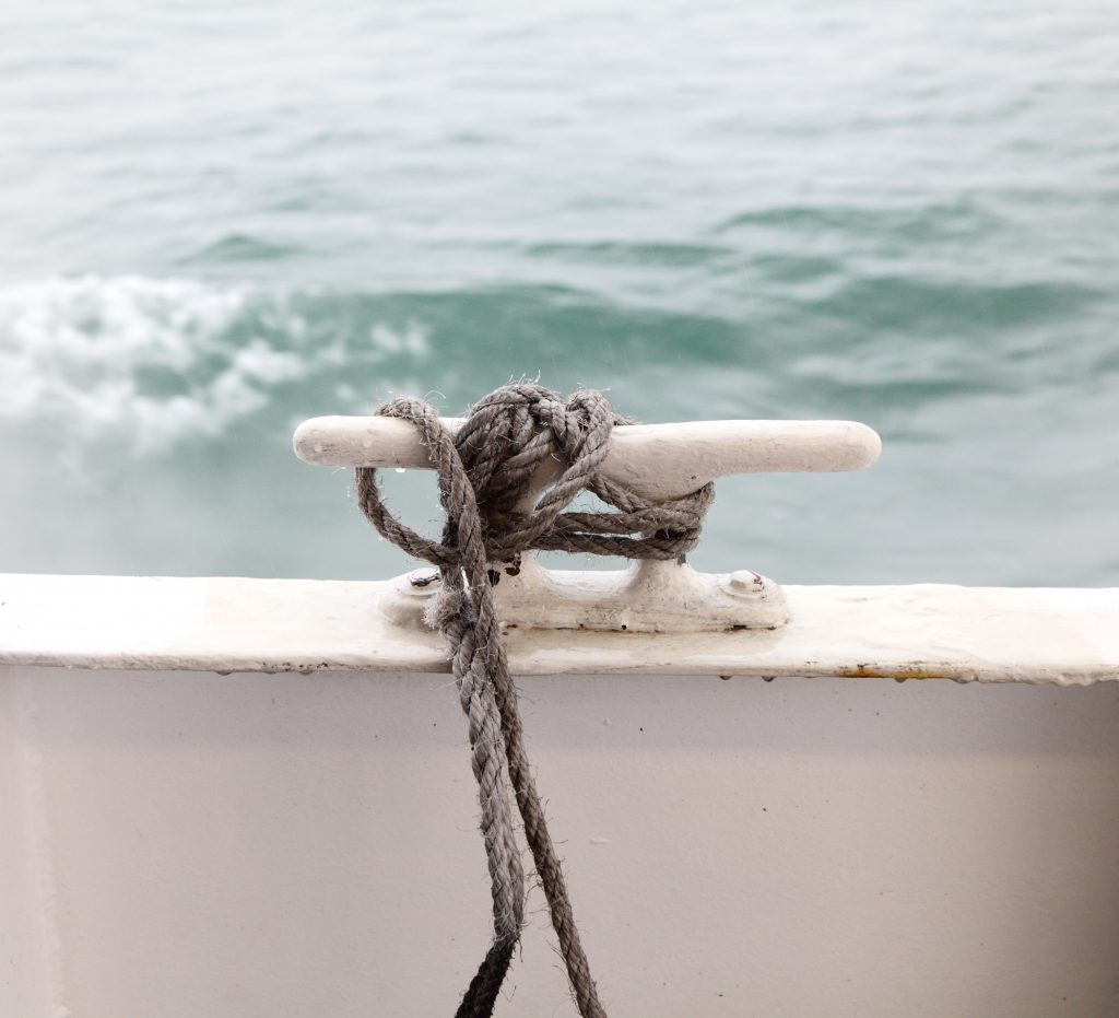 ferry rope tied to boat useRef