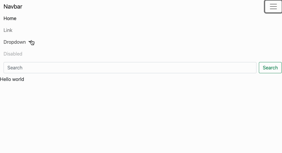 bootstrap with working navbar