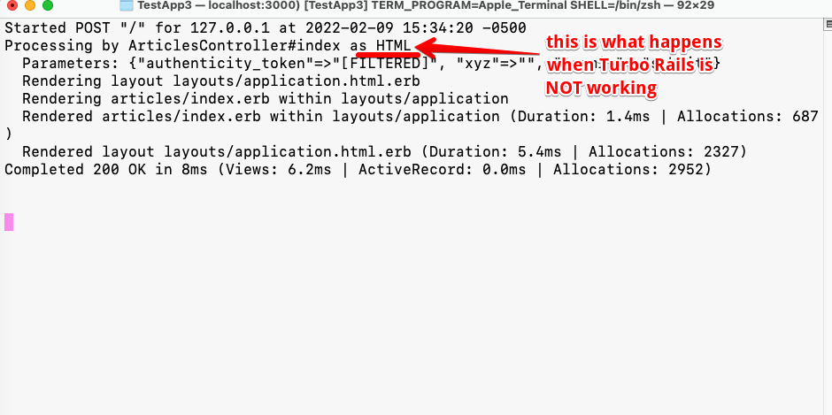 Rails 7 boots but Turbo does not initialize